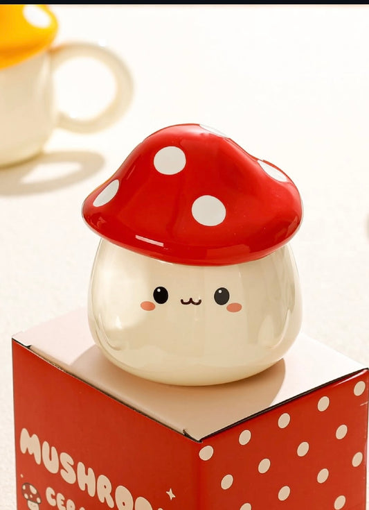 Mushroom Mug with lid