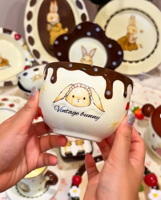 Bowl for Matcha (vintage bunny)